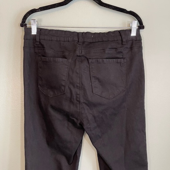 TRACTR Jeans Womens 32 Tencel Stretch Skinny 5 Pocket Denim Cotton Blend Black - Picture 4 of 9